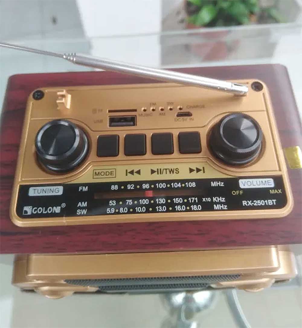 Radio GOLON RX-2501BT, 3 band tần