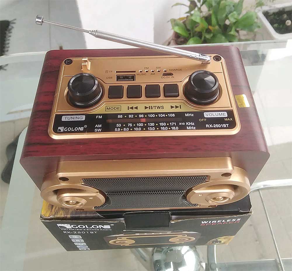 Radio GOLON RX-2501BT, 3 band tần