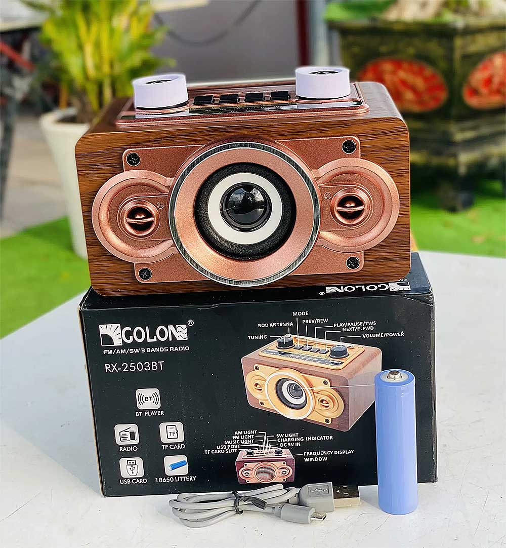 Radio GOLON RX-2503BT, 3 băng tần