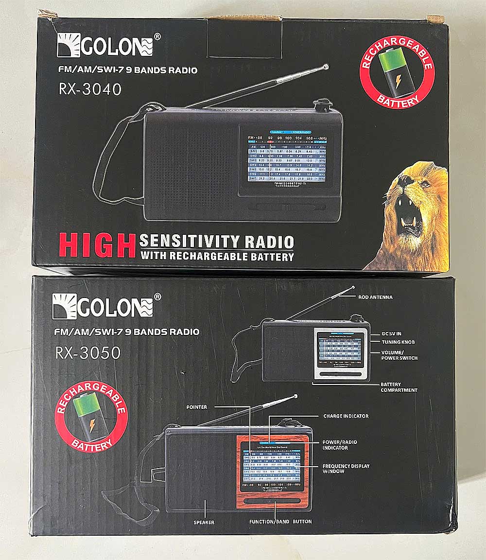Radio GOLON RX-3050, 9 băng tần