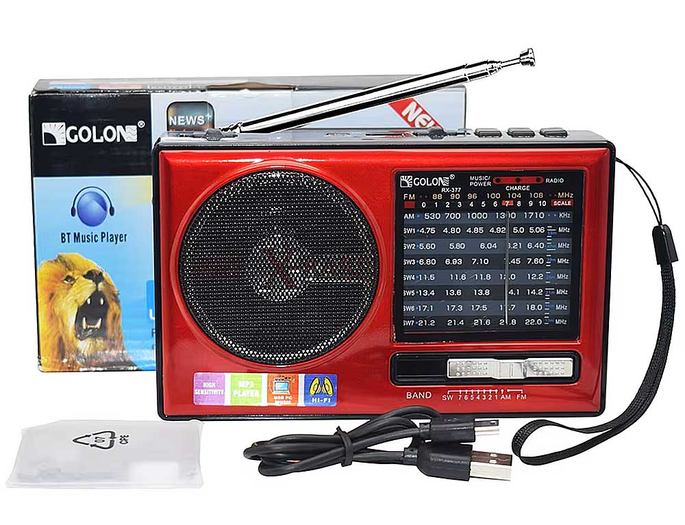 Radio GOLON RX-377BT, 9 băng tần