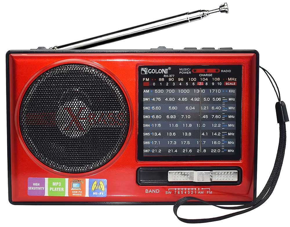 Radio GOLON RX-377BT, 9 băng tần