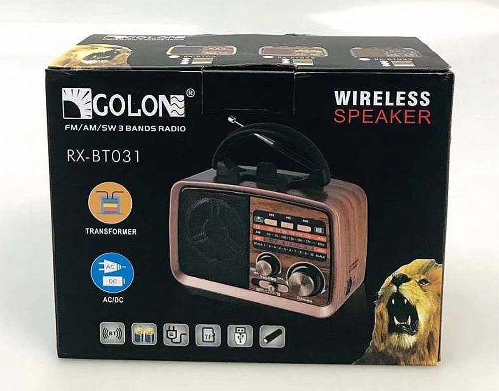Radio GOLON RX-BT031, 3 băng AM/FM/SW