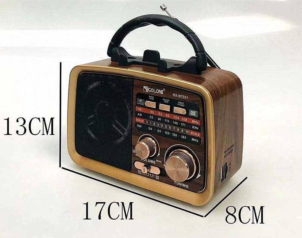 Radio GOLON RX-BT031, 3 băng AM/FM/SW