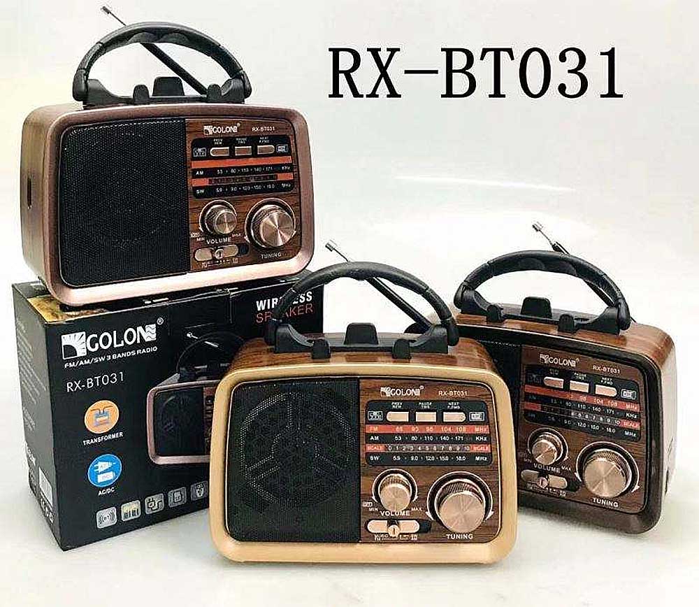 Radio GOLON RX-BT031, 3 băng AM/FM/SW