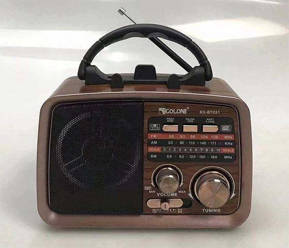 Radio GOLON RX-BT031, 3 băng AM/FM/SW