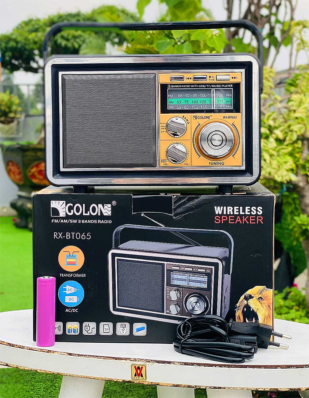 Radio GOLON RX-BT065, 3 băng tần