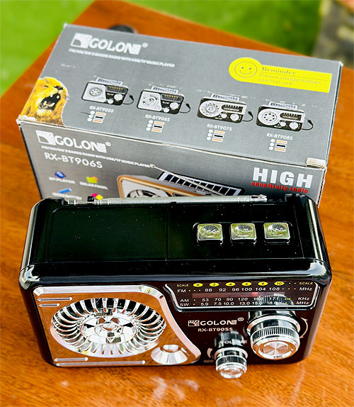 Radio GoLon RX-BT905S, 3 band AM-FM-SW