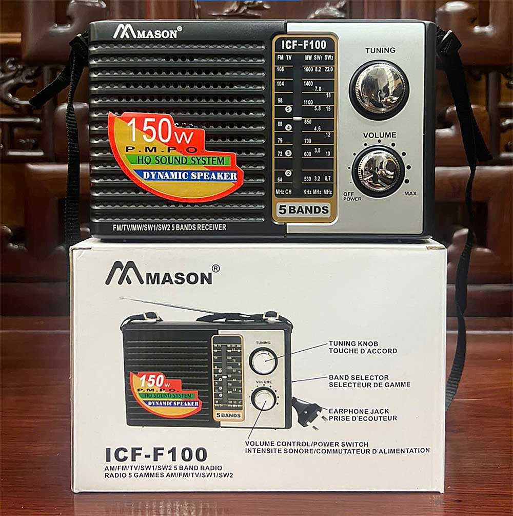 Radio MASON ICF-F100, 5 băng tần