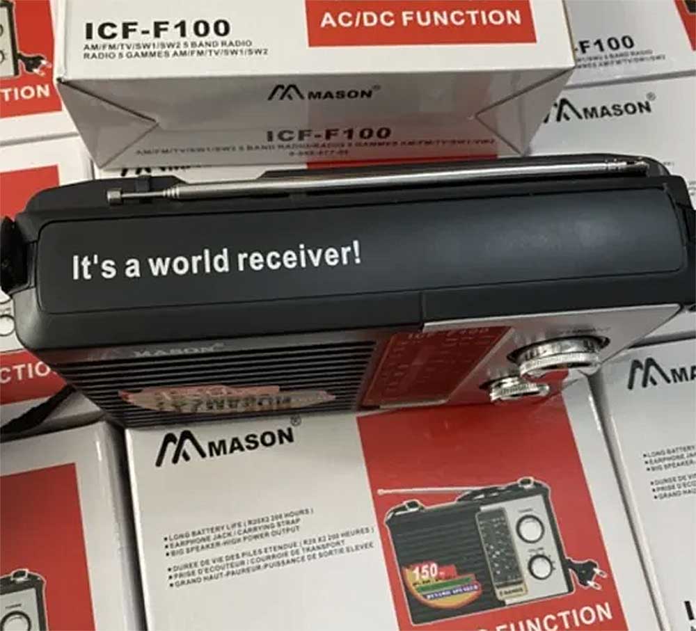 Radio MASON ICF-F100, 5 băng tần