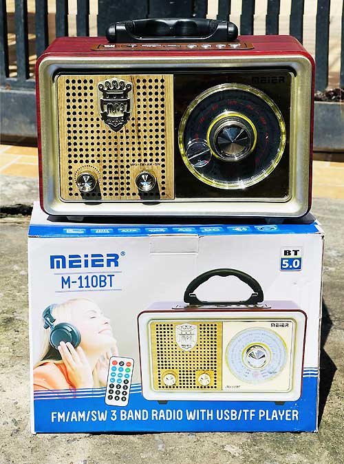 RADIO MEIER M-110BT, phong cách cổ điển-3 băng
