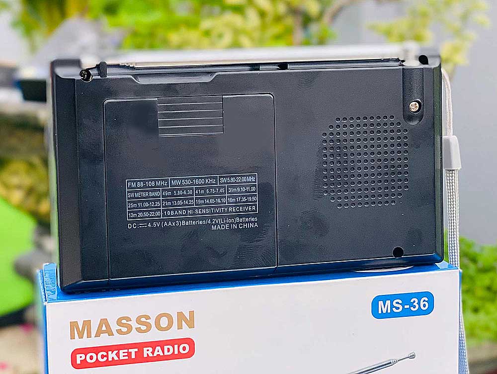 Radio mini MASON MS-36, 10 băng tần