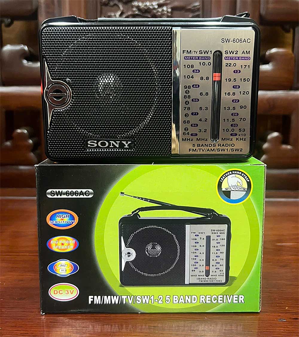 Radio mini SONY SW-606AC, 5 băng tần