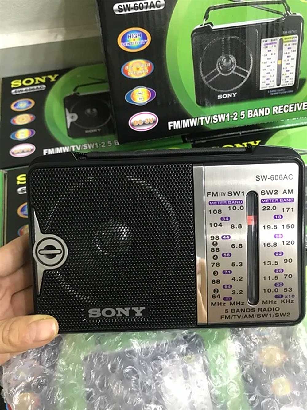 Radio mini SONY SW-606AC, 5 băng tần