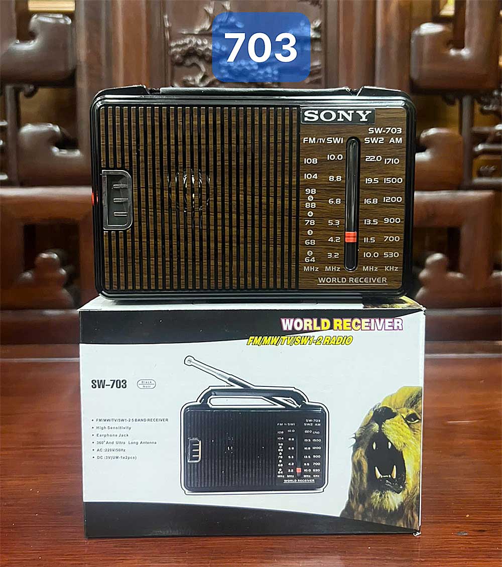 Radio mini SONY SW-703, 4 băng tần