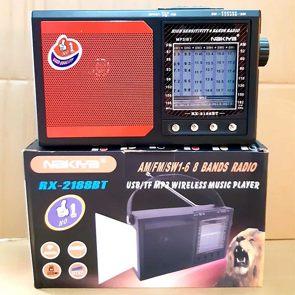 Radio NAKIYA RX-2188BT, 8 băng tần