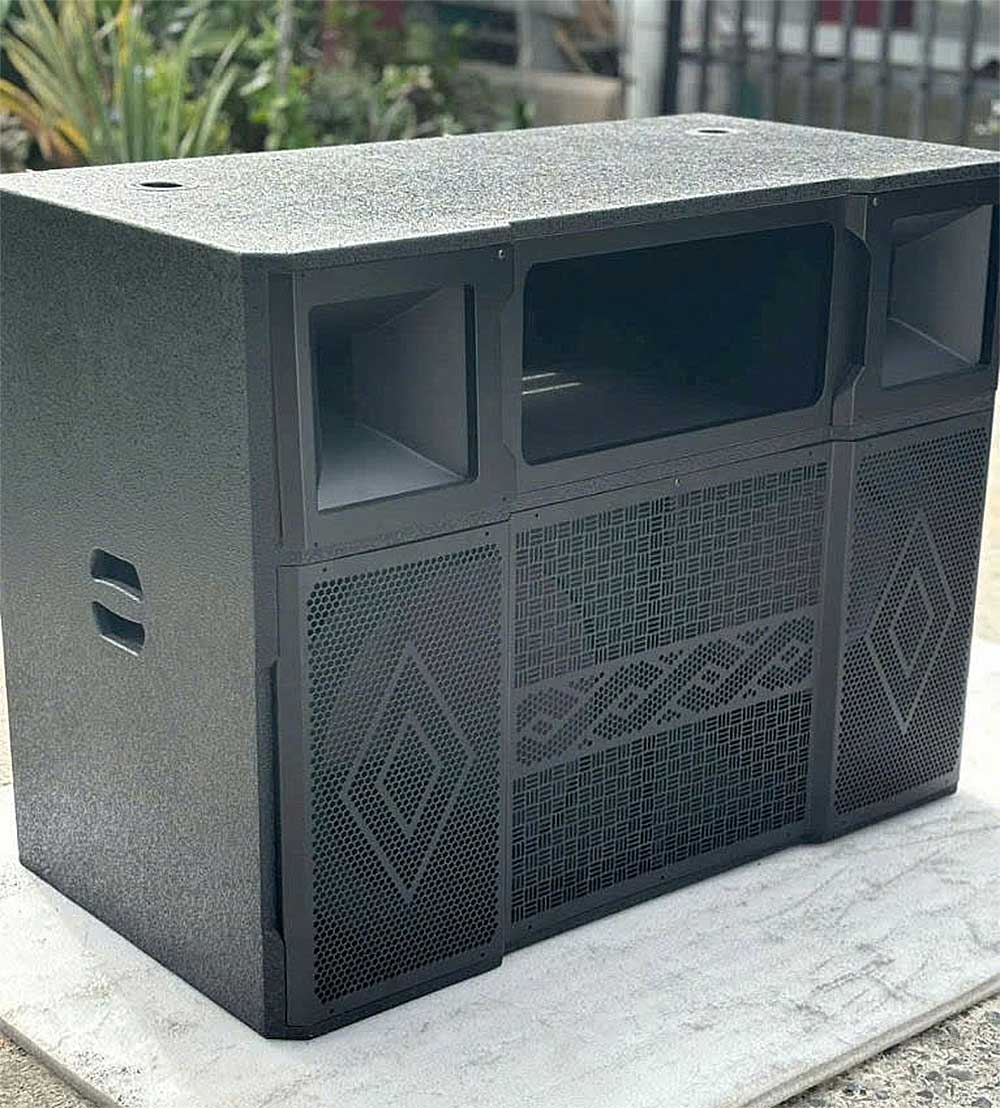 Vỏ thùng loa kéo điện,  2 bass 40