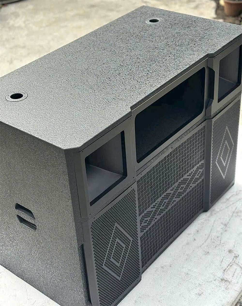 Vỏ thùng loa kéo điện,  2 bass 40